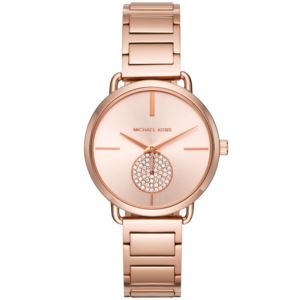 Ladies+Portia+Rose+Gold+SS+Watch+RG+Dial+w%2F+Crystal+Subdial