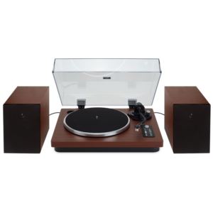 Bluetooth+Turntable+with+Stereo+Speakers%2C+Dark+Wood