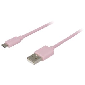 6%27+USB-A+to+Micro-USB+Cable+-+Pink