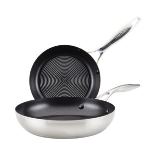 SteelShield+Stainless+Steel+Twin+Pack+Frying+Pans