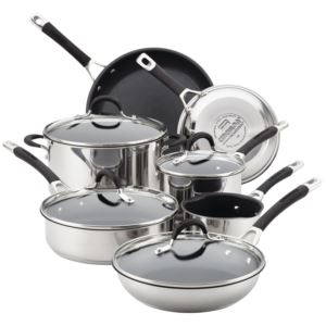 11pc+Momentum+Stainless+Steel+Cookware+Set