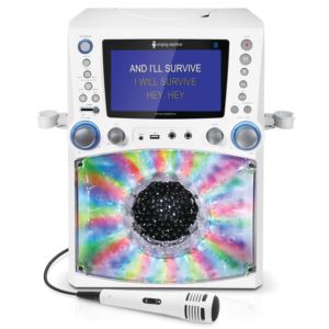 Bluetooth+Karaoke+Machine+w%2F+7%22+LCD+Monitor+White