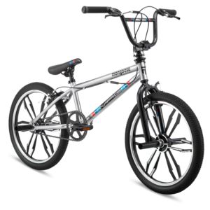 Mongoose+Grid+Mag+BMX+Freestyle+Bike%2C+20-Inch+Wheels%2C+Single+Speed%2C+Silver
