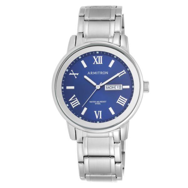 Men's Bracelet Watch - Silver/Blue 20-4935BLSV