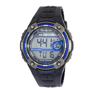 Men's Sport Watch with Black Rubber Band 40-8189BLU