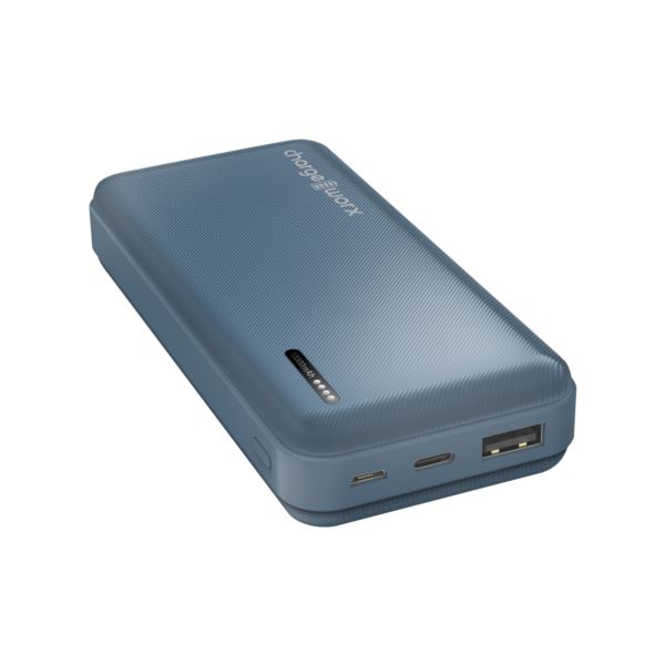 Chargeworx 10000mAh Dual USB Slim Power Bank, Bluestone