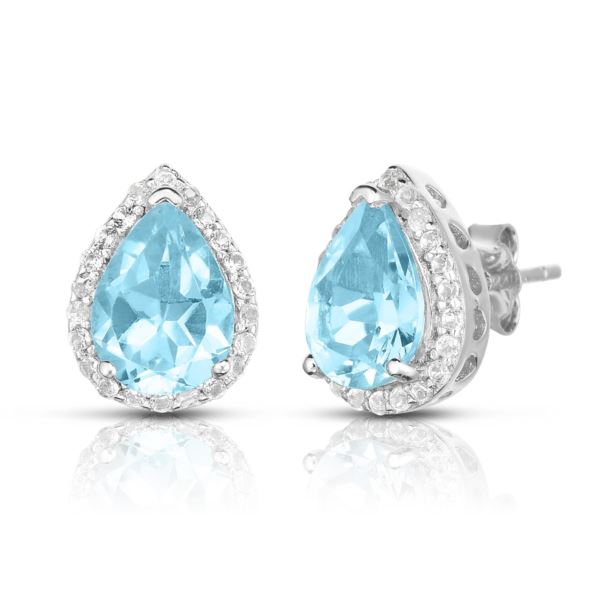 Jilco blue topaz earrings on sale