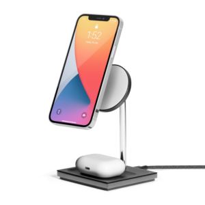 Snap+Magnetic+2-in-1+Wireless+Charger+Black