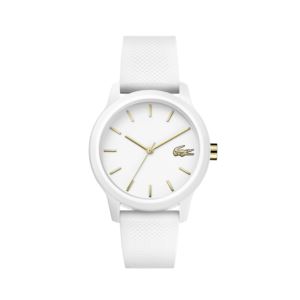 Ladies+12.12+White+Silicone+Strap+Watch+White+Dial