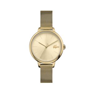 Ladies+Cannes+Gold-Tone+Mesh+Strap+Watch+Gold+Dial