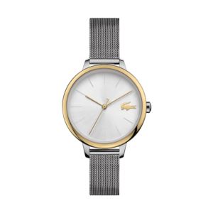 Ladies+Cannes+Silver-Tone+Mesh+Strap+Watch+Silver+Dial