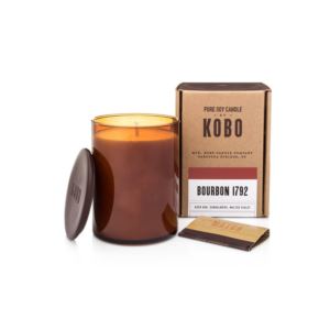 5.5%22+Woodblock+Bourbon+1792+Pure+Soy+Wax+Candle
