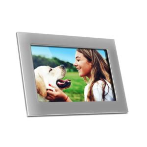Silver+WiFi+Digital+Photo+Frame+with+Touchscreen+IPS+LCD+Display+and+16GB+Built-in+Memory+-+10+inch