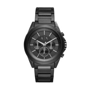 Mens+Drexler+Black+Ion-Plated+Watch+Black+Dial