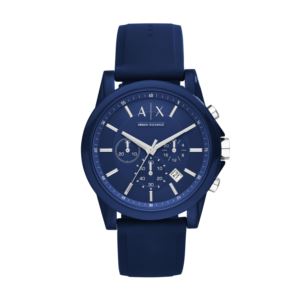 Mens+Outerbanks+Multi-Dial+Navy+Silicone+Watch+Blue+Dial