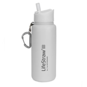 LifeStraw+Go+Stainless+Steel+Water+Filter+Bottle+White