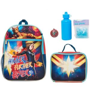 Captain+Marvel+5-Piece+Backpack+Set