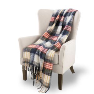 Mohair+Throw+Blanket+Plaid