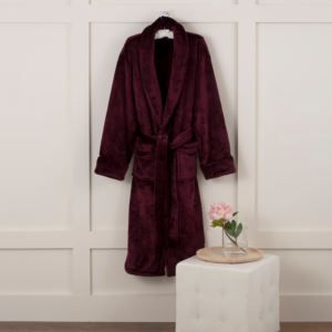 Sheared+Mink+Bath+Robe+-+Medium+Fig