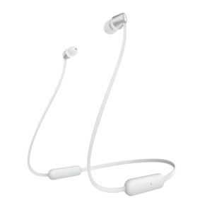 Wireless+Behind-the-Neck+Earbuds+White