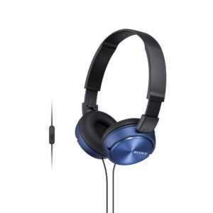 Full+Size+Stereo+Headphones+w%2F+In-line+Mic+Blue