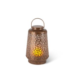 FireGlow+Brushed+Copper+Lantern