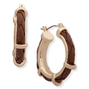 Gold+Hoops+with+Leather+Accent