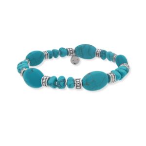 Turquoise+Bead+Bracelet
