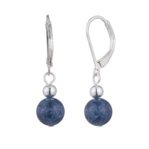 Lapis+Ball+Earrings