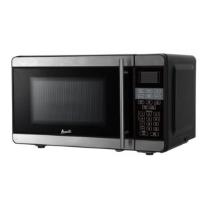 0.7+Cubic+Foot+700W+Micorwave+Oven+Stainless+Steel+w%2F+Black+Cabinet