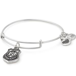 Law Enforcement Charm Bangle - Rafaelian Silver Finish A18EBLERS
