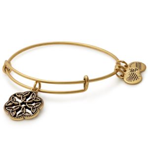 Endless Knot Charm Bangle - Rafaelian Gold Finish A17EBEKRG