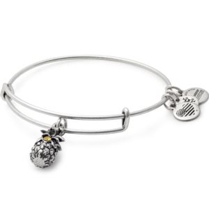 Pineapple Charm Bangle - Rafaelian Silver Finish A17EB26RS