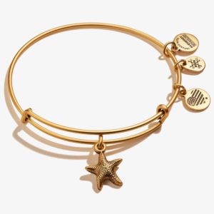 Starfish Charm Bangle - Rafaelian Gold Finish A17EBSTRFRG
