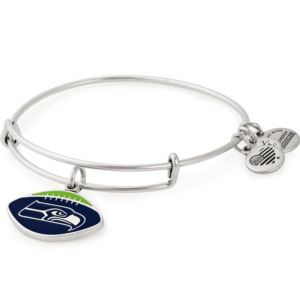 NFL Seattle Seahawks Football Charm Bangle - Rafaelian Silver AS18SS01RS