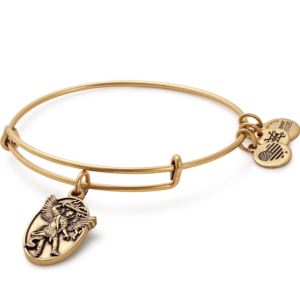 Archangel Michael Charm Bangle - Rafaelian Gold Finish A17EBAMRG