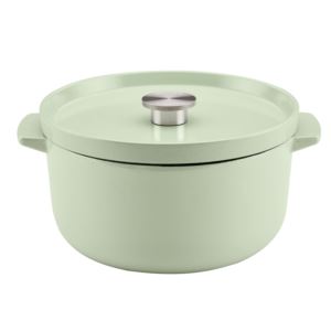 6qt+Enamel+Cast+Iron+Round+Dutch+Oven+Pistachio