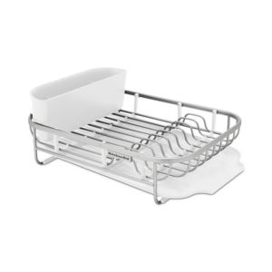 Aluminum+Dishrack+White