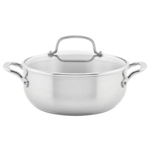 4qt+Stainless+Steel+3-Ply+Casserole+w%2F+Lid