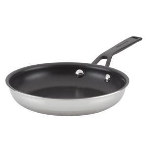 8.25%22+Stainless+Steel+5-Ply+Clad+Nonstick+Fry+Pan