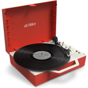 Victrola+Re-Spin+Sustainable+Bluetooth+Suitcase+Record+Player+in+Red