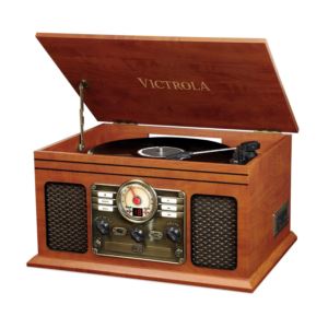 Victrola+Nostalgic+Classic+Wood+6-in-1+Bluetooth+Turntable+Entertainment+Center%2C+Mahogany