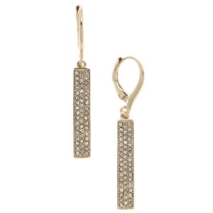 Micro-pave+Bar+Drop+Earrings-Gold