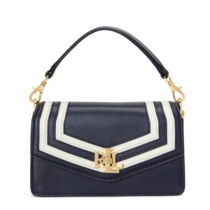 Tayler+Small+Leather+Crossbody+in+Navy