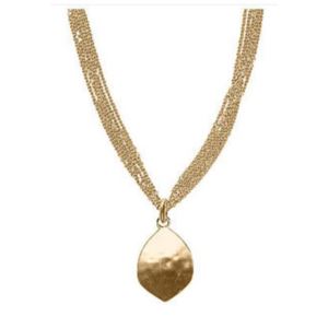 Hammered+Gold+Pendant
