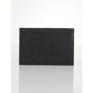 Pebbled+Leather+Card+Case+Black
