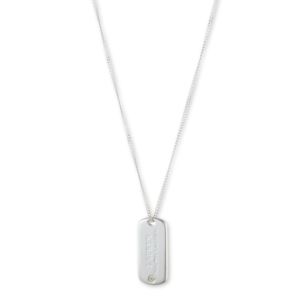 Diamond+Accent+Dog+Tag+Pendant