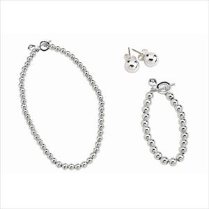 Lauren+Ralph+Lauren+3-Piece+SILVER+Bead+Jewelry+Set