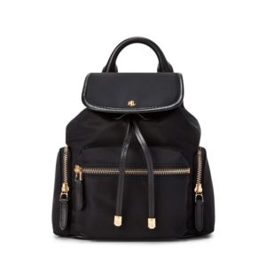 Keely+Nylon+Backpack+Black