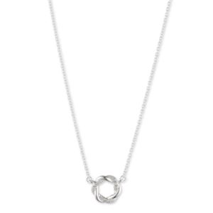 Sterling+Silver+Pave+Open+Knot+Pendant